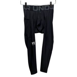 Under Armour Men’s Compression Tights Leggings Size Small Black Heatgear